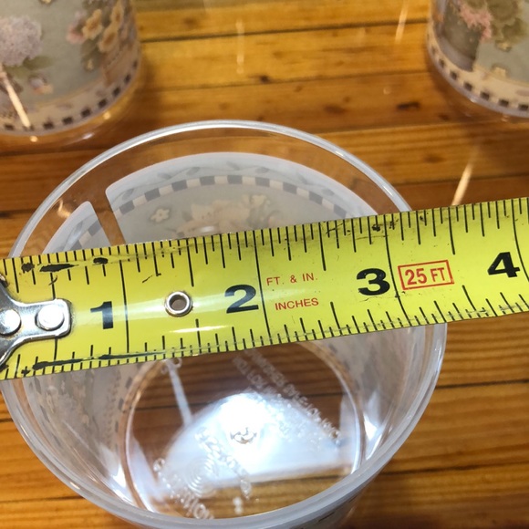 SAKURA EVOLUTION SET OF 8 FLORAL MELAMINE PLASTIC TUMBLERS - Picture 3 of 4